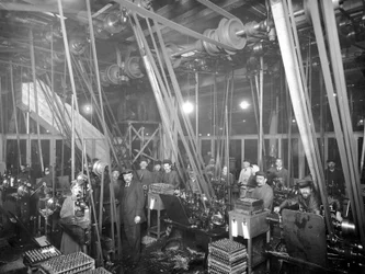 Fabrikarbeiter in St. Petersburg, ca. 1916